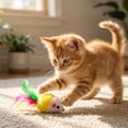 thumbnail image 5 of Interactive Cat ToysforIndoor Cats, 3 Pack Gift SetwithCatnip Infused Plush Mice, Cat Enrichment Stimulation ToysforBored Indoor Adult CatsandKittens, 5 of 5