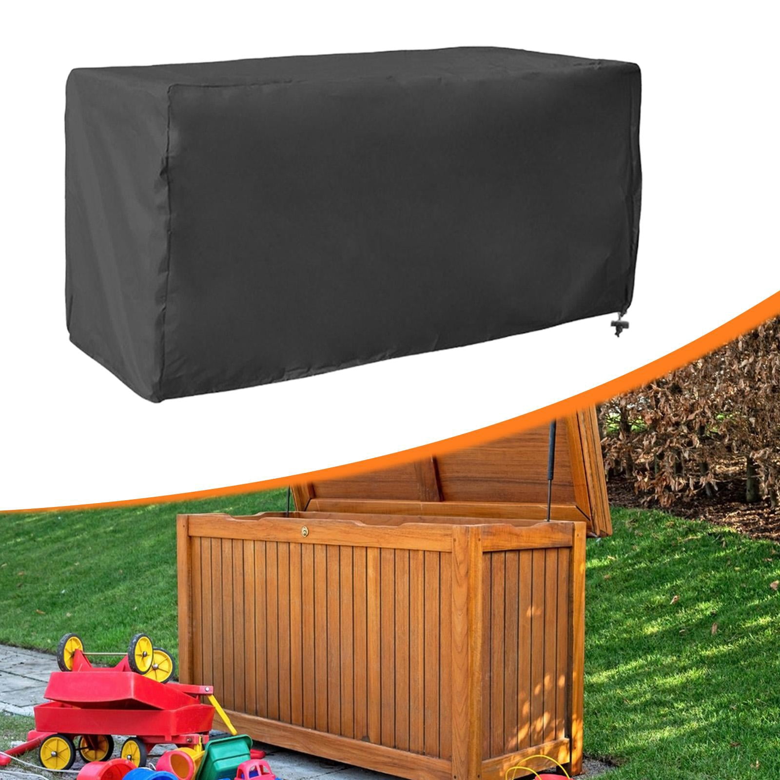 Deck Box Cover Outdoor Storage Bench Cover Waterproof Oxford Cloth Tear Resistant for Patio Furniture