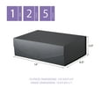 thumbnail image 2 of PKGSMART 5 Large Black Gift Boxes, Magnetic Gift Boxes with Lids for Wedding, 13.5x9x4.1 inches, 2 of 6