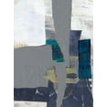 thumbnail image 2 of Goldberger, Jennifer 12x14 White Modern Wood Framed Museum Art Print Titled - Teal Inset II, 2 of 4