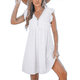 thumbnail image 2 of Vestido Tipo Cárdigan de Corta con Cuello en V y Ribete de Encaje, Color , Talla L, 2 of 8