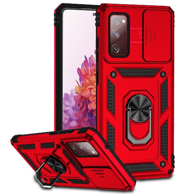 Estuche GANGXUN para Samsung Galaxy S20 FE, soporte giratorio 360°, estilo mecánico y magnético