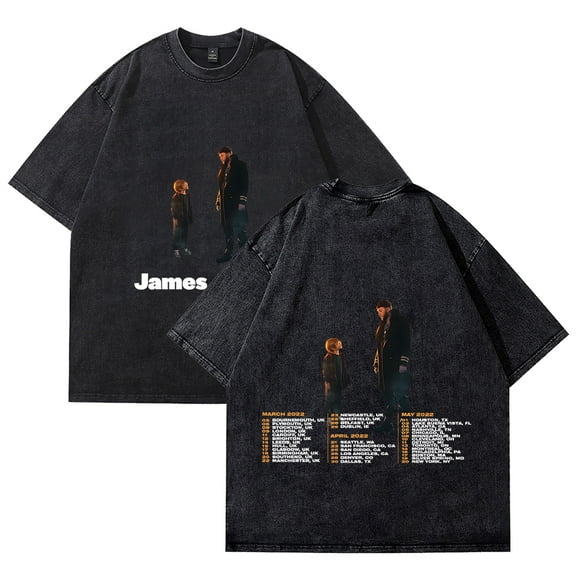 James Arthur T-Shirt Summer Crew Neck Short Sleeve T-Shirt Unisex Street Fashion Clothing Tops