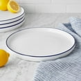 thumbnail image 4 of Mainstays Blue Rim Stoneware Dinner Plate, 4 of 7