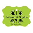 thumbnail image 1 of 100 PCS Personalized Wedding Favor Gift Paper Tags Custom Made Hang Tags, 1 of 1