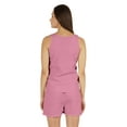thumbnail image 4 of Bimba Solid 2 Pcs Nightwear Set For Womens Casual Sleeveless Loungewear Shirt & Short Sleepwear, 4 of 7