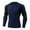 Blue, variant on Aqestyerly Men's Quick-Dry Long Sleeve Top Sportswear Lightweight Casual Running Fitness Shirt for Outdoor HWRETIE