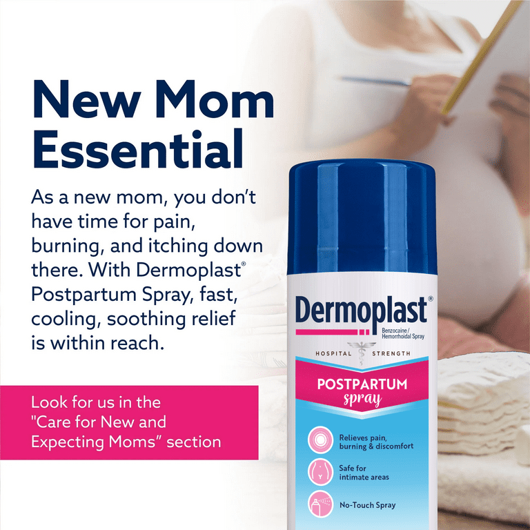 Dermoplast Postpartum Perianal Pain Relief Spray, Unscented, 2.75 oz