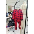 thumbnail image 6 of ZAXARRA Family Matching Pajamas Set Christmas PJ's Sleepwear Printed Top and Striped Bottom, 6 of 6