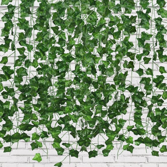 Ivy Fake Vines for Room Decor FT Artificial Plant with LED String Light Bedroom Aesthetic Hanging ery Garlands Backdrop Leaves for Wall Wedding Party Home Garden Decor