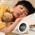 thumbnail image 3 of Altavoz compatible con Bluetooth Bearachild reloj despertador escritorio pantalla LCD blanco, 3 of 6