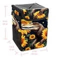 thumbnail image 5 of Crocodile Foldable, with Lid, Leak-Proof, Hanging Storage Bag Car Trash Can Garbage Bin, 5 of 6
