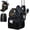 Black Camo, variant on Fishing Backpack, 45L Large Cooler Fishing Tackle bag with Rod Holders & Rain Cover, Water-resistant Store Gear (Khaki Camo)