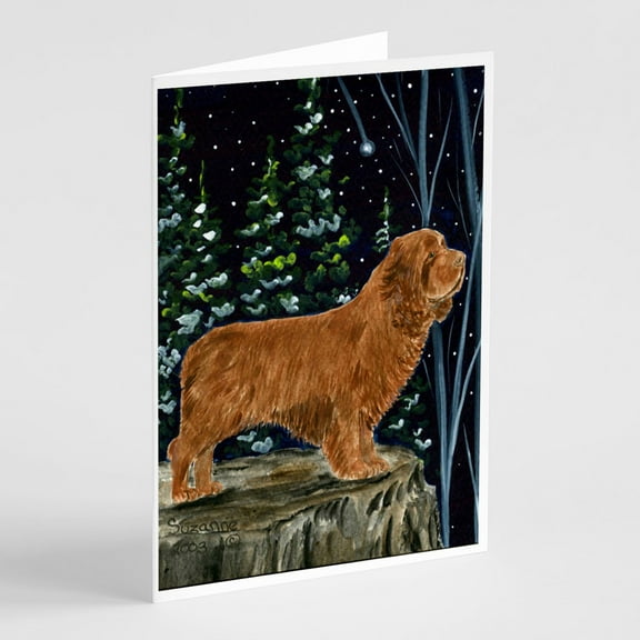 Sussex Spaniel Greeting Cards and Envelopes Pack of 8
