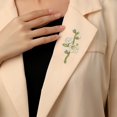 thumbnail image 4 of Yesbay Women Brooch Flower Shape ,Suit Coat Collar Hat Scarf Decoration Clothes Pin Prom Party Garment Jewelry, 4 of 8