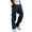 Blue, variant on Angala Solid Color Side Pocket Design For Men's Casual Trend Loose And Comfortable Business Sports Pants Stylish Casual Men's Pants