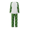 thumbnail image 4 of Family Christmas Matching Pajamas Set Long Sleeve Tops with Plaid Pants, 4 of 10