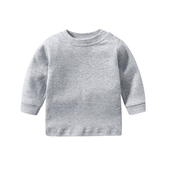 Akiihool Sweater for Girls Baby Toddler Girl Boy Sweatshirt/Romper Long Sleeve Sister Brother Matching Outfit Newborn Clothes Grey,3-6 Months