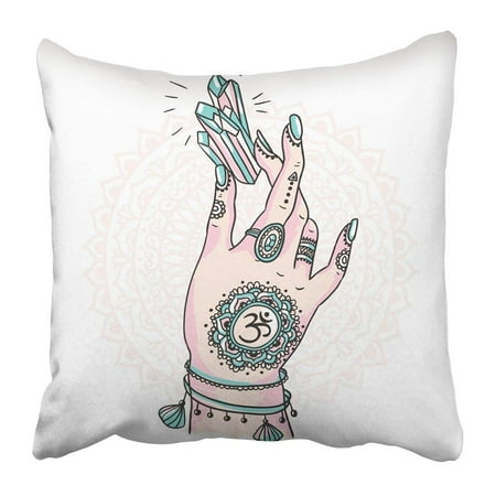 BPBOP Esoteric Woman Hand Is Holding Magic Crystal Tattoo Mystic Symbol for Your Motifs and Boho
