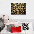 thumbnail image 4 of ONETECH Large Vintage Steampunk Gear Canvas Wall Art Abstract Industrial Mechanical Wheel Teamwork Gift 20\x16\, 4 of 4