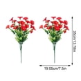 thumbnail image 3 of yulier 2 Pcs Artificial Flowers Faux Flower Bouquet Fake Plants Spring Summer Outdoor Indoor Garden Home Decorations Silk Flowers for Porch Patio Balcony Vase Decor, 3 of 6