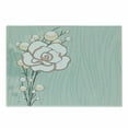 thumbnail image 1 of Flower Cutting Board, Romantic Rose Sign of Eternal Love with Pearls the Purity Print, Decorative Tempered Glass Cutting and Serving Board, Small Size, Pale Blue White Pink, by Ambesonne, 1 of 1