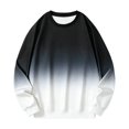 thumbnail image 5 of Loose Hoodless Sweatshirts for Men Gradient Color Long Sleeve Crew Neck Fashion Casual Pullover Tops Multicolor 017 M, 5 of 5