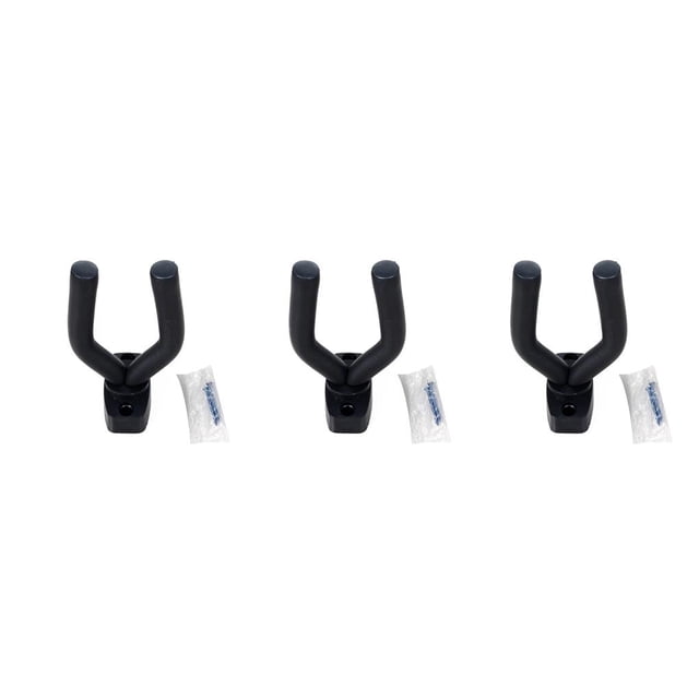 Greeniant Soporte antideslizante para gancho de suspensión de guitarra de montaje en pared para instrumentos de cuerda de ukelele de guitarras acústicas Negro 13 * 7 cm 3piezas Greeniant CBP001514