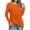 Orange, variant on Lindreshi Sweatshirt for Women Loose Fit Women's Fall Winter Casual T-Long Sleeve Tunic Tops Front Crewneck Blouse Pullover