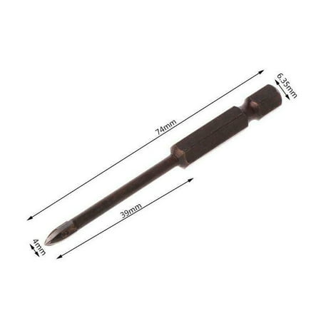

Tungsten Carbide Glass Drill Bit Alloy Carbide Point With 4 Cutting Edges Tile & Glass Cross Spear Head Drill Bits