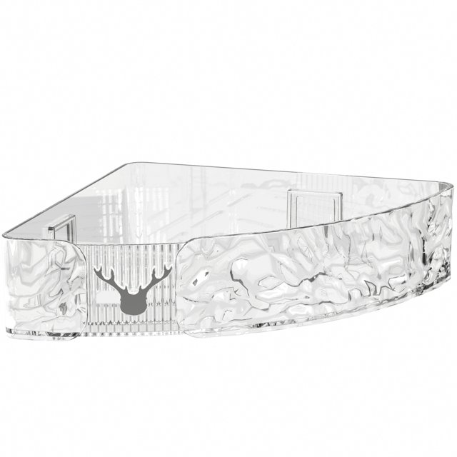 Estante de almacenamiento para lavabo de baño, estante de almacenamiento triangular corrugado para lavabo de baño, cocina, esquina de pared