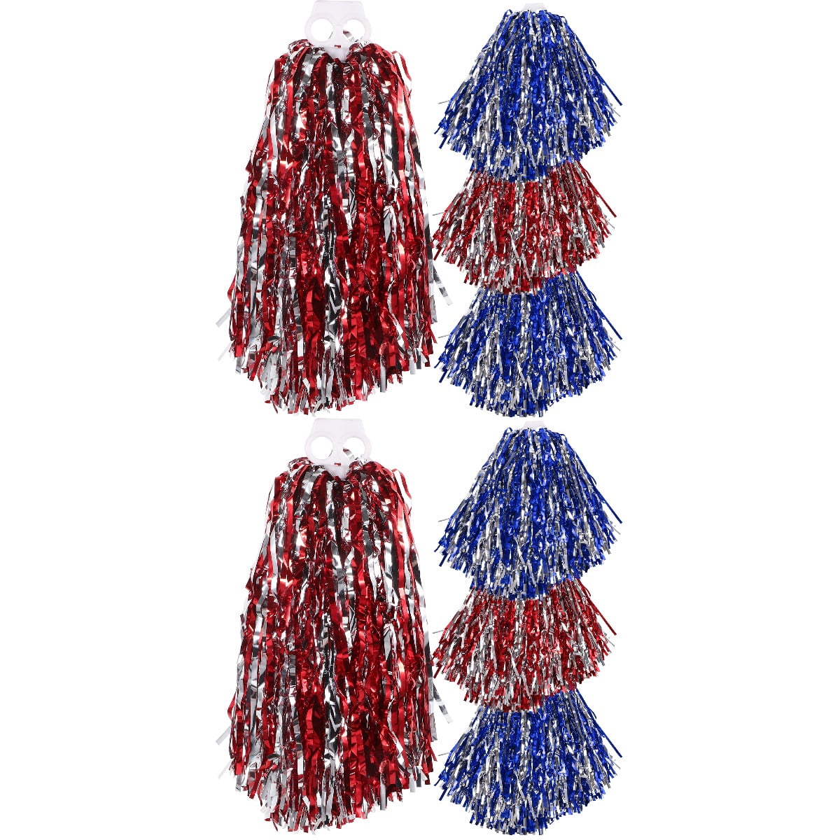 HOMEMAXS Portable Cheerleading Pom Poms Reusable Lightweight Cheer Props for Dance, Sports, and School Events
