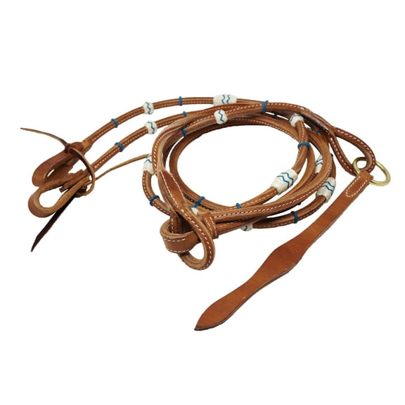 Challenger USA Horse Western Tack Leather Rawhide Romal Reins 66RT36TL