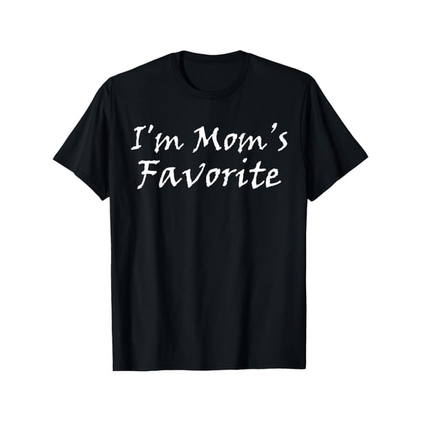 Camiseta divertida "Soy la favorita de mamá", camisetas de ocio