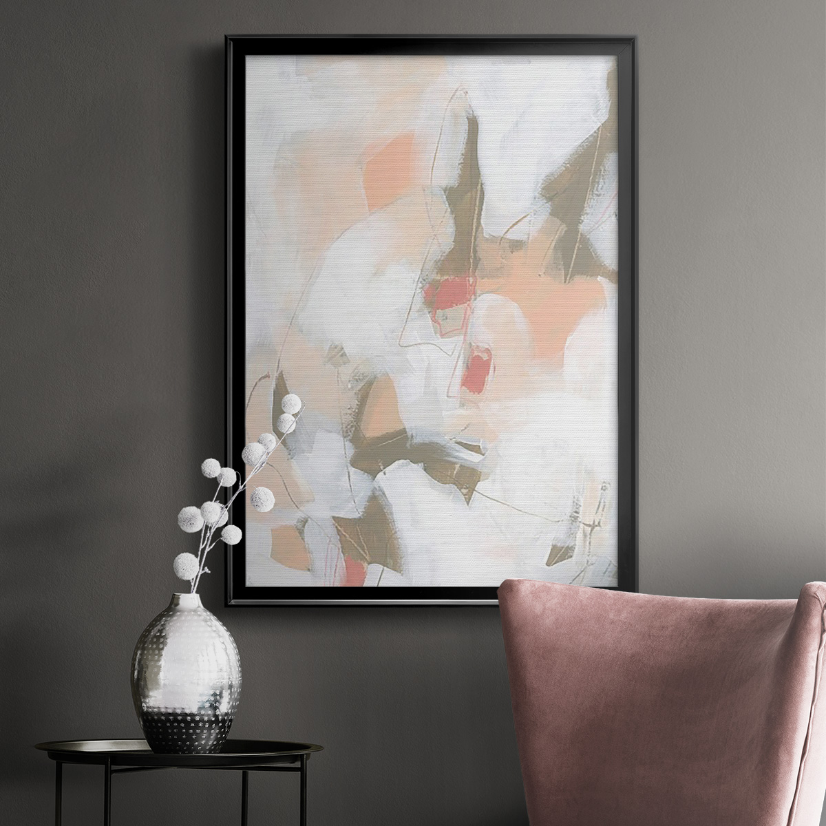 Sand Story I Premium Framed Print, in Gold, Black, or Silver - Ready to Hang