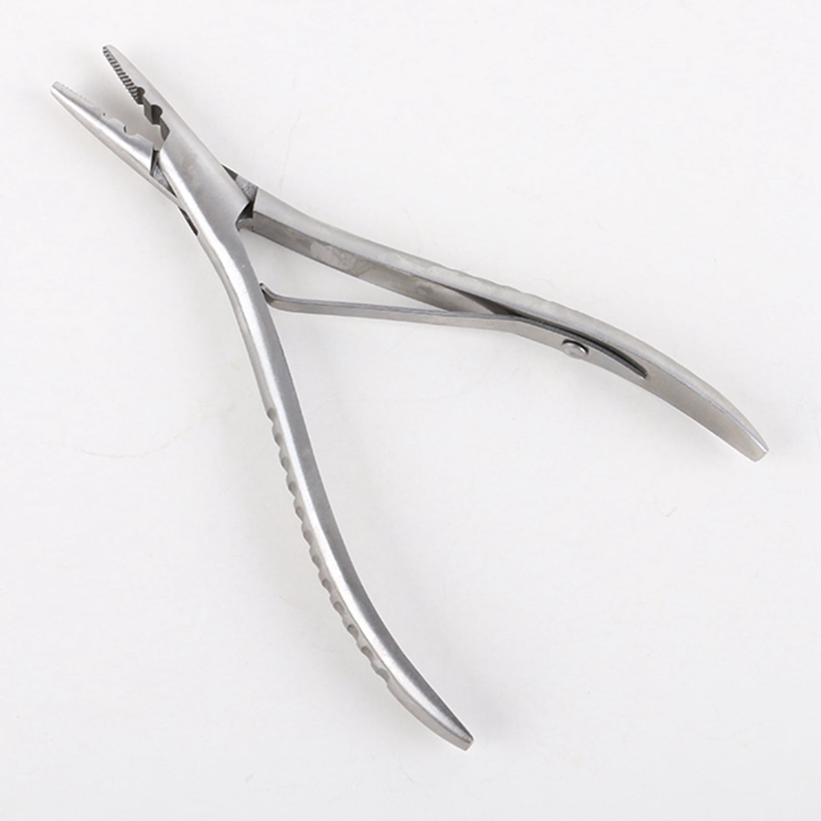 Stainless Steel Hair Bun extension Plier for Use with Removal, Also Be Used to Re-Tighten Or Adjust Linkers - 2 Holes