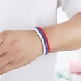 thumbnail image 6 of 3 Piece Elegant Stackable Bangle Independence Day Featuring Patriotic Colors And Bohemian Charm, 6 of 9