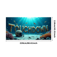 thumbnail image 1 of Underwater Themed Neon Touchdown Banner Party Decoration Backdrop Background Photo Booth Props Sports Events Celebrations Game Day Decorations, 1 of 4