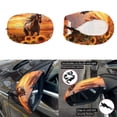 thumbnail image 5 of Yuyamidu 3 PCS Horse Car Hood Cover Protector Sunflower Car Front Hood Cover Sunset Auto Exterior Rear View Accessories Removable Side Mirror Covers for Cars Sedans, 5 of 7