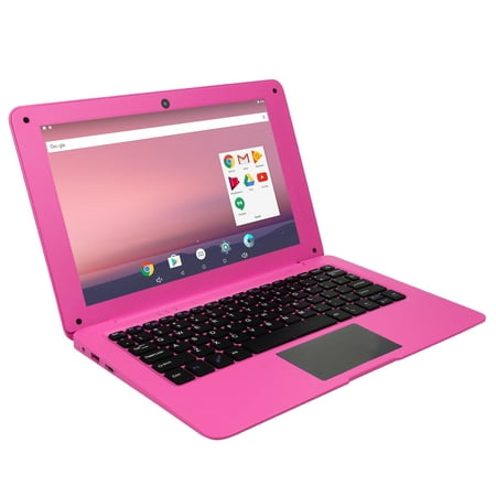 T&C 10.1" Inch Kids Laptop Computer powered by Android 7.1.1 OS, 2gb Ram, 32gb Rom, Bluetooth, Wi-Fi- Pink