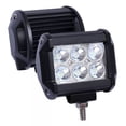 thumbnail image 3 of Faros Auxiliares 6 Led Cuadrados Metalicos Para Coche O Moto, 3 of 5