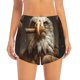 thumbnail image 2 of Balery Funny Bald Eagle Pantalones cortos deportivos para mujer con forro y dos bolsillos, elásticos, para entrenamiento, gimnasio, yoga-Medium, 2 of 7