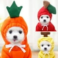 thumbnail image 3 of Walbest Pet Clothes, Dogs Hooded Sweatshirt Fruit Warm Coat Sweater Cold Weather Costume for Puppy Small Medium Large Dog, 3 of 6