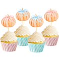 thumbnail image 1 of Cupcake Toppers Aukolass Pumpkin Thanksgiving Party x24, 1 of 6