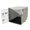 thumbnail image 3 of Muted Colors Dog Crate Cover, Continuous Branches and Spots Pastel Tones, Easy to Use Pet Kennel Cover Small Dogs Puppies Kittens, 7 Sizes, Champagne Blue Grey, by Ambesonne, 3 of 6