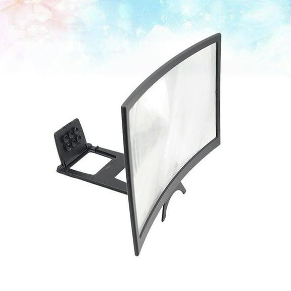 Raindrops Curved Mobile Tv Enlarged Phone Folding Screen Magnifying Cell Enlarger Foldable Magnifiers Black
