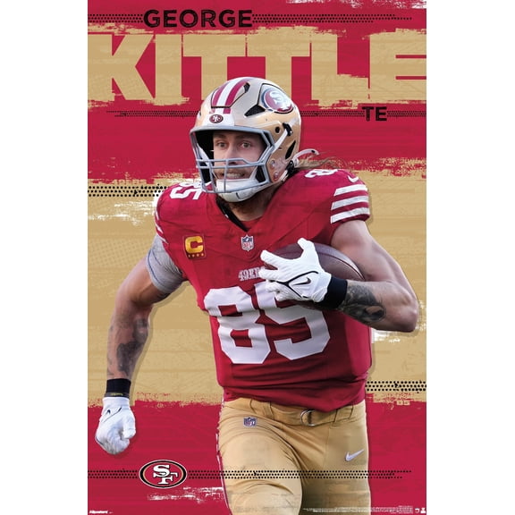 NFL San Francisco 49ers - George Kittle 25 Wall Poster, 22.375" x 34"