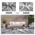 thumbnail image 2 of DEORAB 6'x9' Outdoor Rugs Waterproof Patio Lightweight Reversible Plastic Carpet Outside Camping Mat,Gray & White, 2 of 9