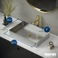 thumbnail image 6 of Karran Usa Ccv600 Cinox 23-5/8" Rectangular Stainless Steel Vessel Bathroom Sink - Gold, 6 of 7