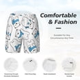 thumbnail image 5 of Balery Scarf Bear Mens Swim Trunks Swim Shorts for Men Quick Dry Inseam Beach Shorts with Compression Liner Pocket-XX-Large, 5 of 9